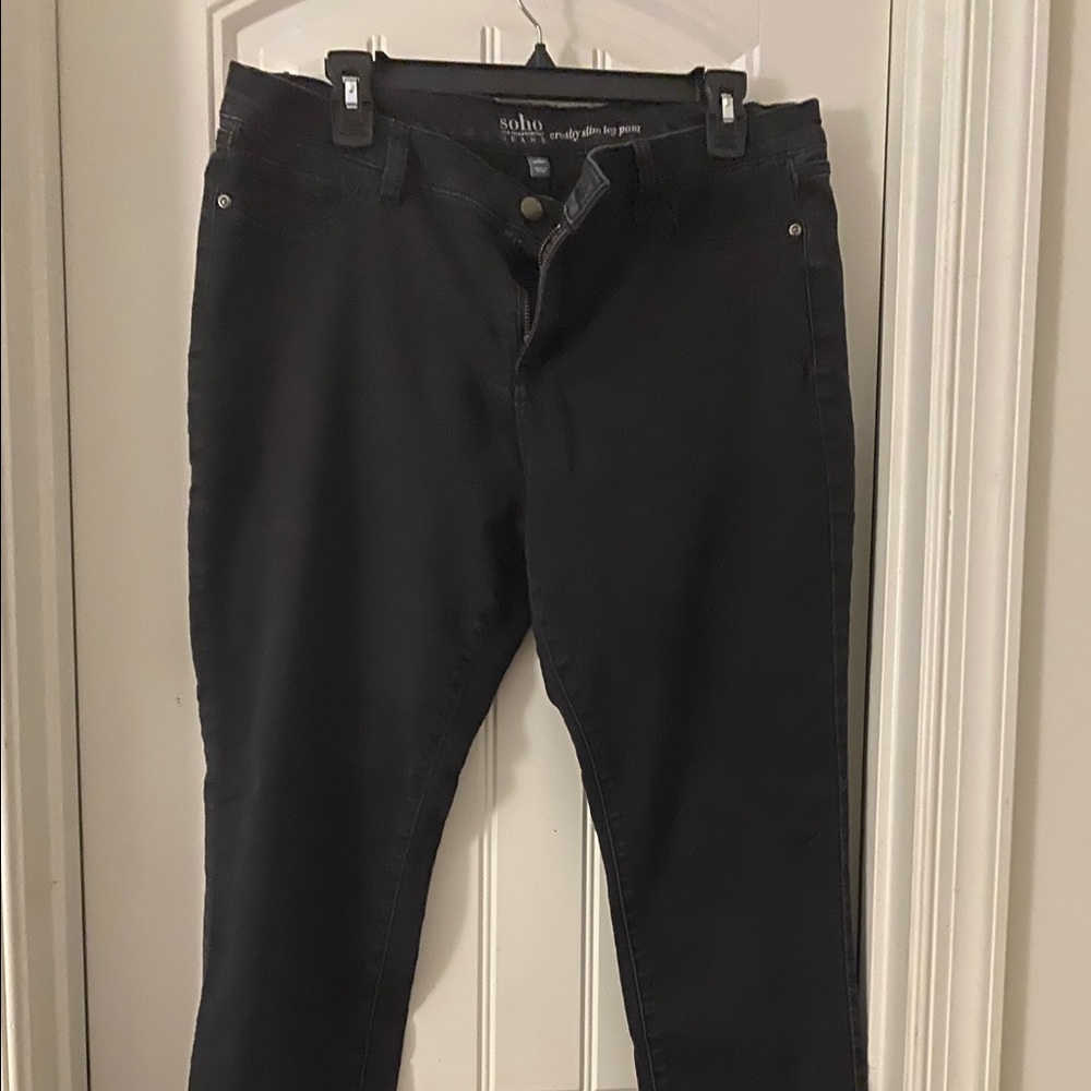 NY&Co Black Crosby Slim Leg Jeans